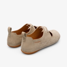 Camper Beige Flat Shoes Womens - Right Online Ireland | HRATK6310